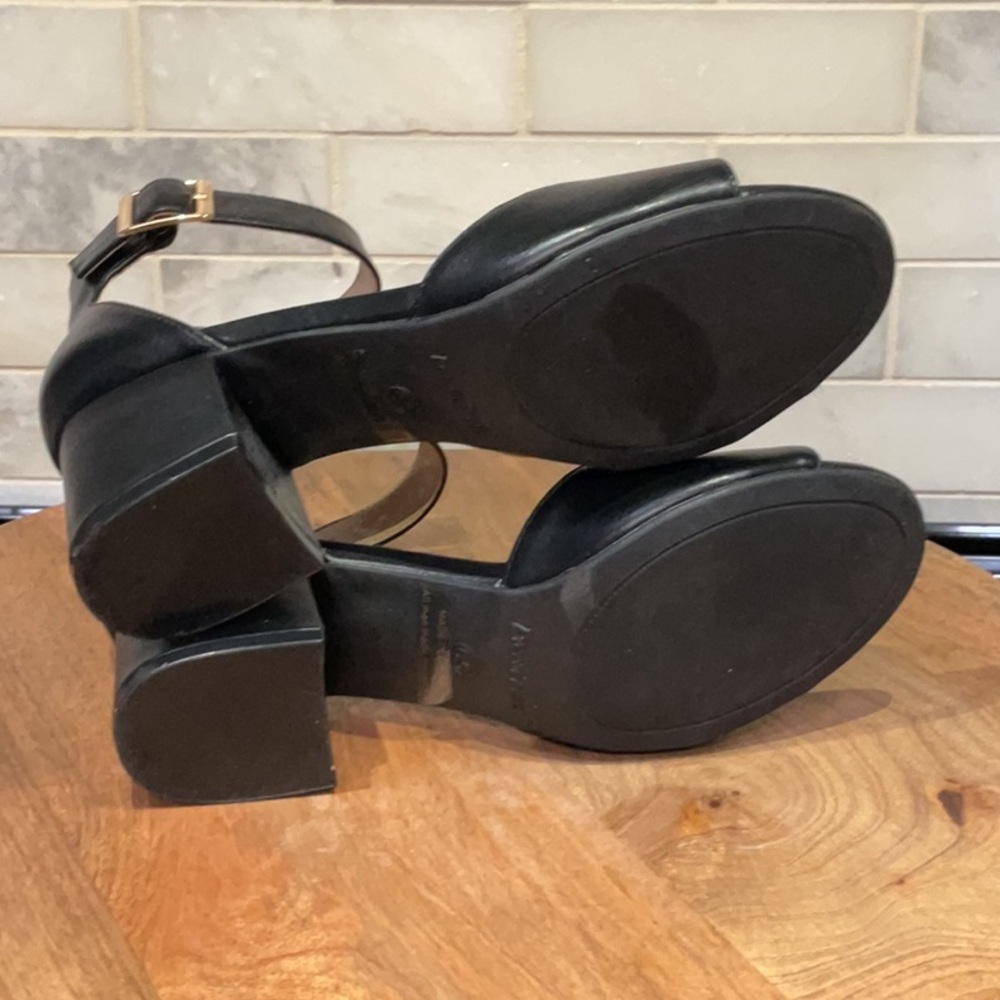 Dream Pairs Chunkle Low Heel Ankle Strap Black Open Toe Chunky Sandals - Picture 6 of 6
